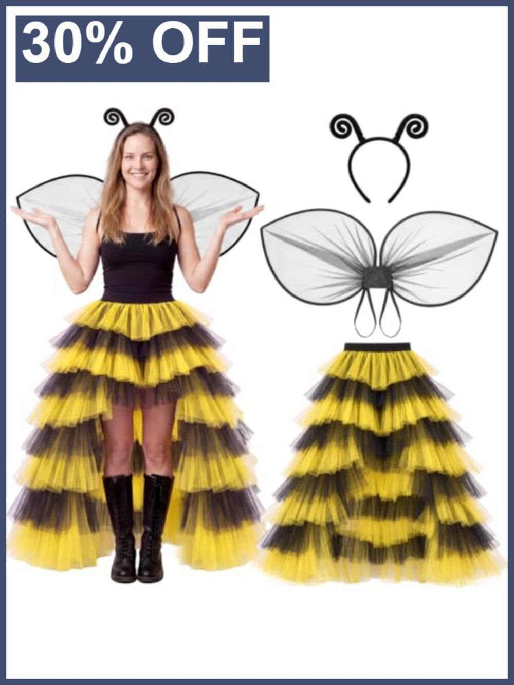 Queen Bee Costume Accessories Set Women Halloween Cosplay